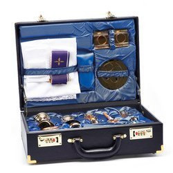 Walizka "Serena" z pełnym wyposażeniem liturgicznym, skórzana