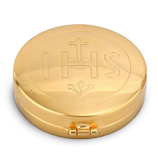 Cyborium z IHS pozłacane 