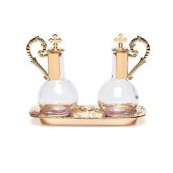 Ampułki magnetyczne na dekoracyjnej tacy 19 x 8 cm