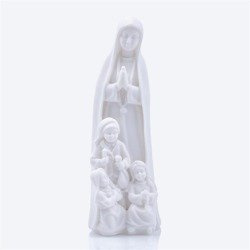 Figurka - Matka Boża Fatimska z dziećmi - 15,5 cm