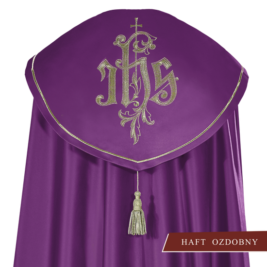 Kapa eucharystyczna monogram "IHS" 