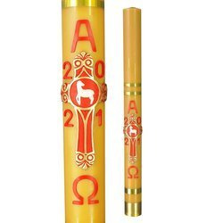 Paschał z aplikacją (2) Baranek na krzyżu