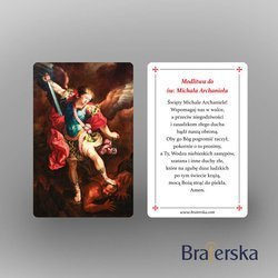 Plastikowy obrazek św. Michał Archanioł