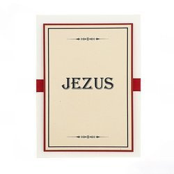 Kartka z imieniem Jezus - ecru