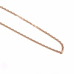 Srebrny łańcuszek - ankier - pozłacany