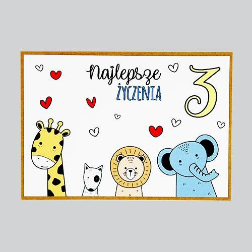 Kartka - Najlepsze życzenia - 3