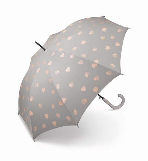 Parasol Esprit Valentine, długi szary