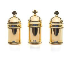 Pojemnik na oleje - vintage, pozłacany