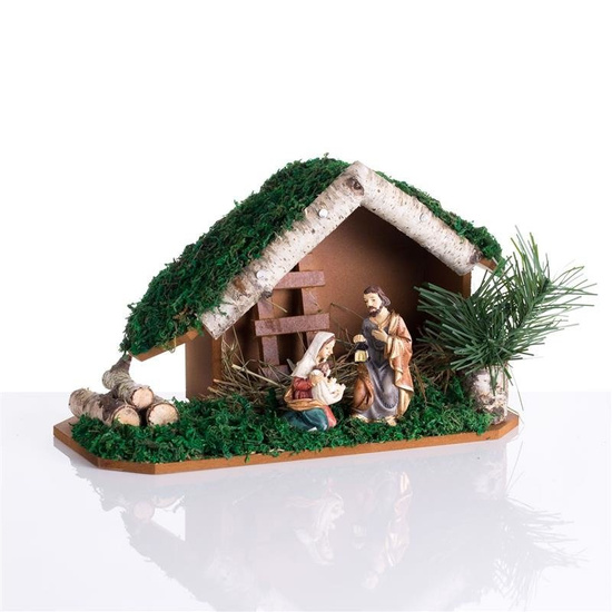 Szopka bożonarodzeniowa - 18 cm - Naturale