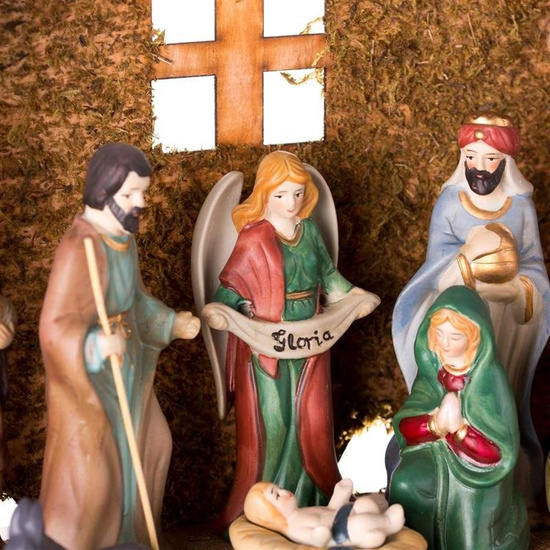 Szopka bożonarodzeniowa - 28 cm - Ceramico