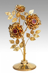 Relikwiarz róża złocony