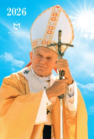 Kalendarz Papieski Mały - WERSJA I (niebieski)