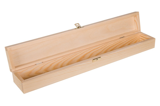 Pudełko drewniane na świece z zapięciem