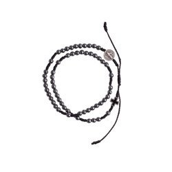 Bransoletka - różaniec na rękę - hematyt