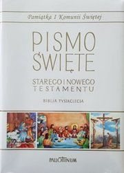 Pismo Święte w obwolucie komunijnej