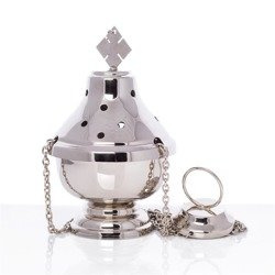 Trybularz mosiężny niklowany