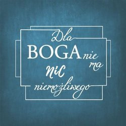 Podstawka korkowa - Dla Boga nie ma nic niemożliwego