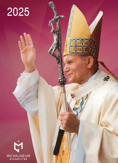 Kalendarz Papieski Mały - WERSJA II (bordo) 