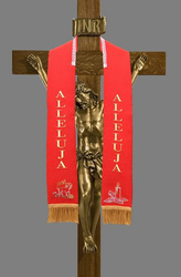 Stuła haftowana na krzyż - WIELKANOCNA