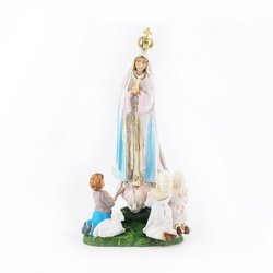 Figurka - Matka Boża Fatimska z dziećmi - 17 cm