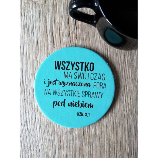 Podstawka korkowa okrągła - Wszystko ma swój czas