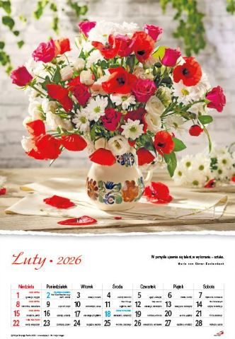 Kalendarz 2026 - Bukiety
