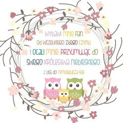 Podstawka korkowa - Wybawi mnie Pan