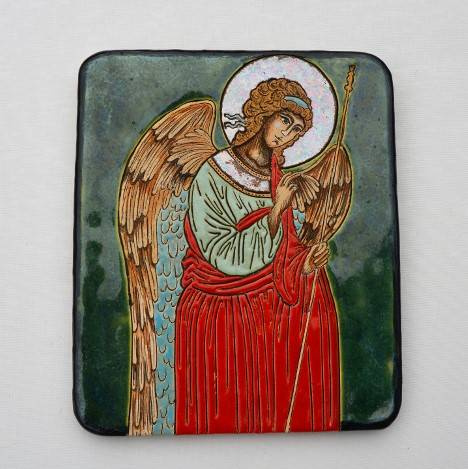 Ikona ceramiczna - Archanioł Gabriel