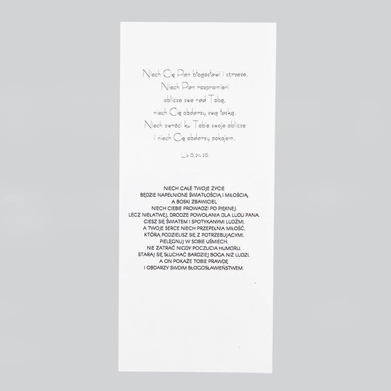 Kartka Kapłanowi - złoty