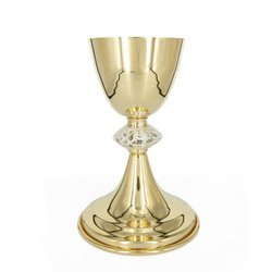 Kielich mszalny pozłacany
