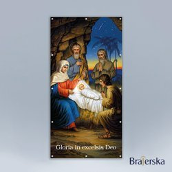 Baner oczkowany Boże Narodzenie - Gloria in excelsis Deo