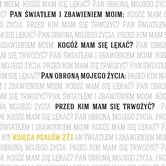 Podstawka korkowa - Pan światłem i zbawieniem moim