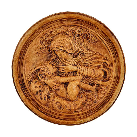 Płaskorzeźba - Matka Boża karmiąca - 21 cm