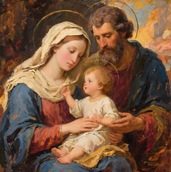 Obraz/Płytka Święta Rodzina - Klasyczny Wizerunek