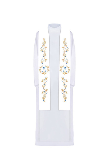 Stuła haftowana Maryjna 