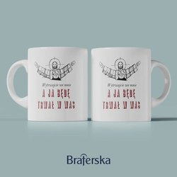 Kubek ceramiczny - Wytrwajcie we Mnie a Ja będę trwał w was