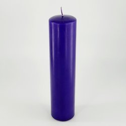 Świeca Fioletowa Gładka 30 cm