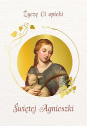 Karnet ze Świętymi 9 - św. Agnieszka