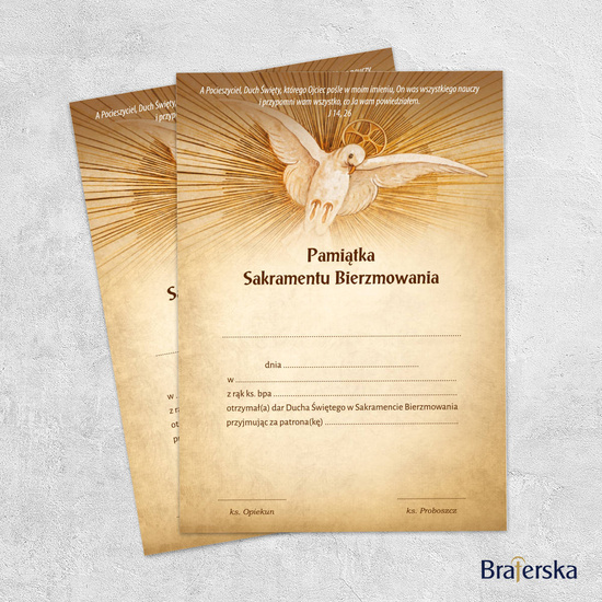 Pamiątka Sakramentu Bierzmowania 