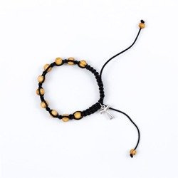 Bransoletka dziesiątka różańca - krzyżyk Tau