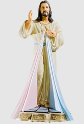 Figura - Jezus Miłosierny (Jezu Ufam Tobie) - 90 cm