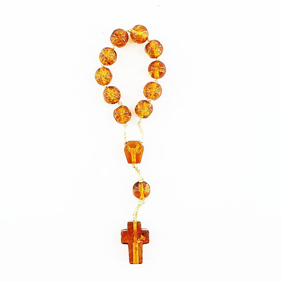 Dziesiątka różańca - bursztyn