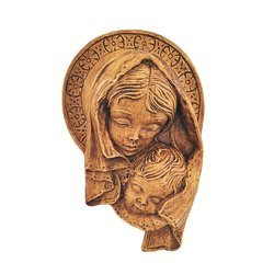 Płaskorzeźba - Madonna z Dzieciątkiem Jezus  - 17 cm