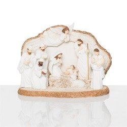 Szopka bożonarodzeniowa - świecąca - Bianco