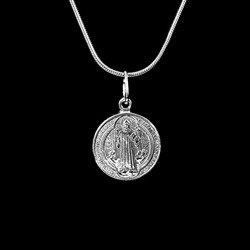 Medalik św.Benedykt - srebrny