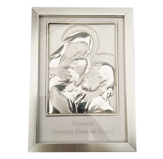 Obrazek srebrny Pamiątka I Komunii Świętej 