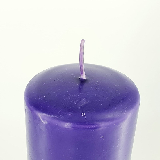 Świeca Fioletowa Gładka 30 cm 