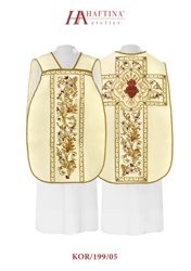 Ecru ornat rzymski haftowany