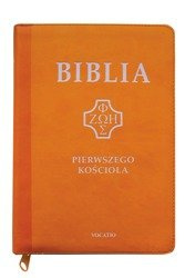 Biblia pierwszego Kościoła z paginatorami i suwakiem zółta