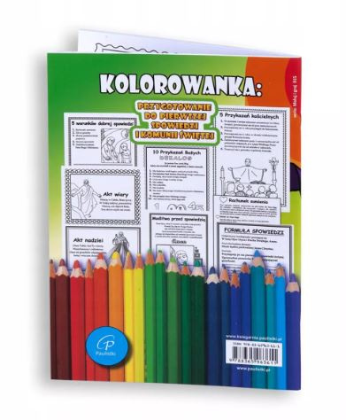 Kolorowanka. Przygotowanie do spowiedzi i I Komunii Świętej